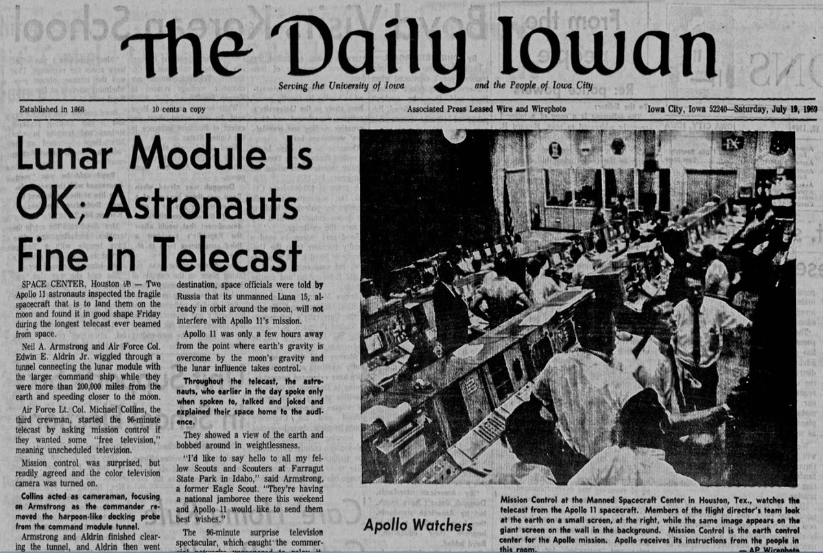 Daily Iowan on July 19, 1969